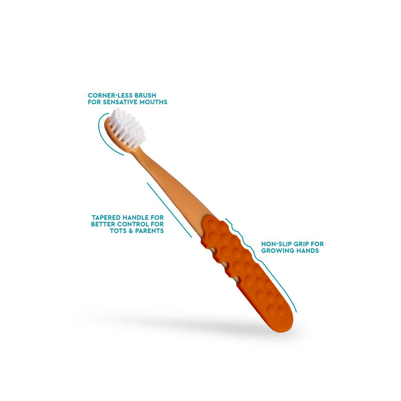 Totz Plus Brush (3 years+) - Peach/ Orange