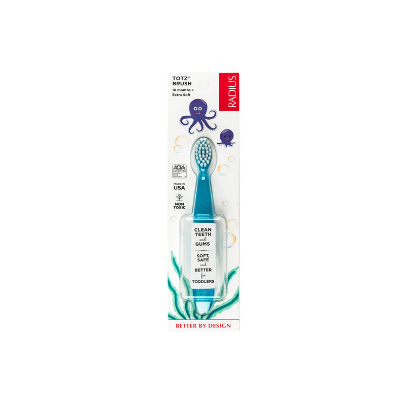 Totz Toothbrush - Light Blue Sparkle/ White (18 months+)