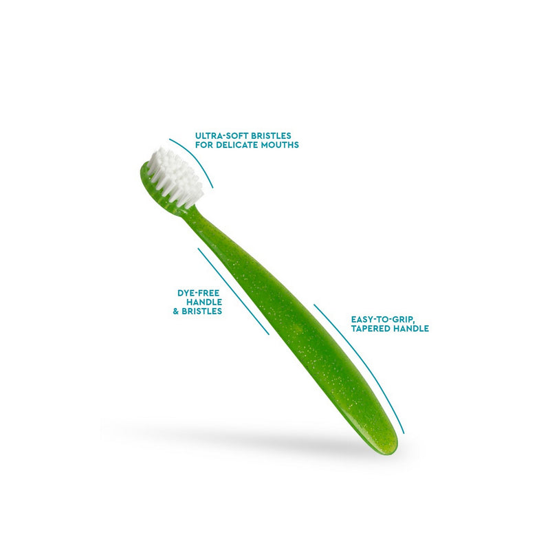 Totz Toothbrush - Green Sparkle/ White (18 months+)