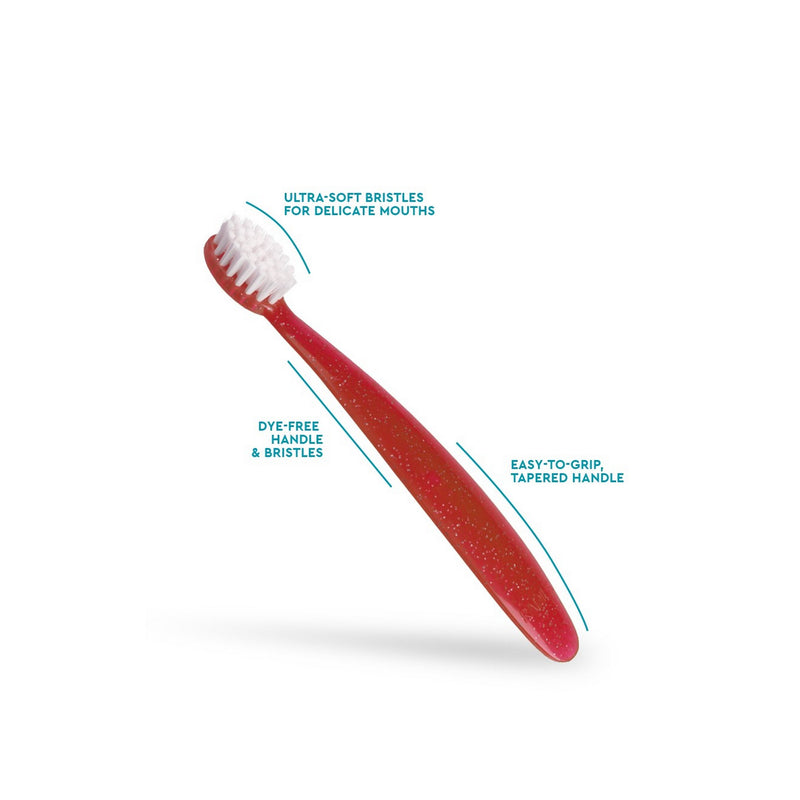 Totz Toothbrush - Coral Sparkle/ White (18 months+)