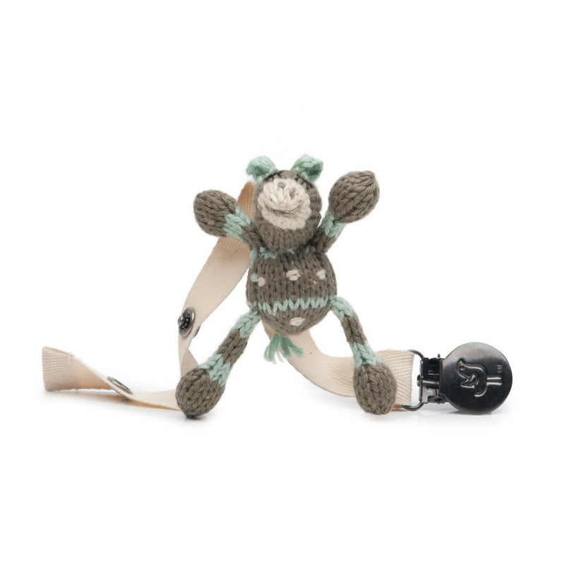Finn + Emma Safari Collection Rattle Pacifier Holder Ami the Giraffe