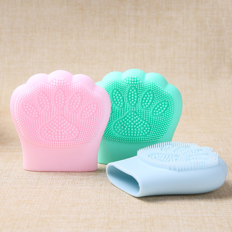 Silicone Facial Wash Massager in Cat Paw Design