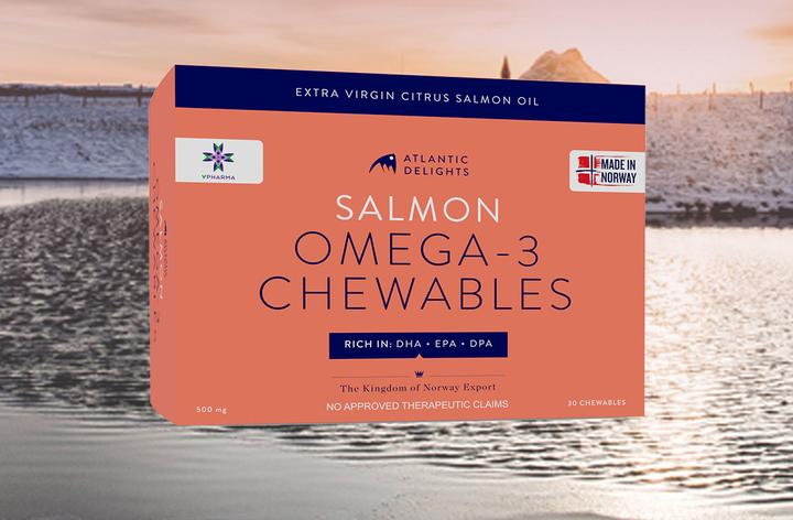 Box of 2 Atlantic Delights Salmon Omega-3 Chewables 30s