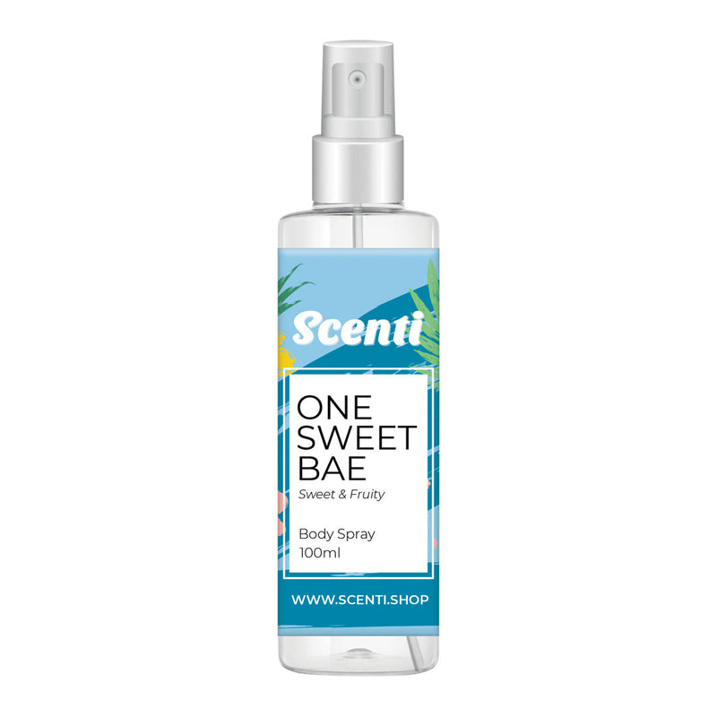 Scenti Body Spray 100ml in Designer Glass Bottle with Personalization