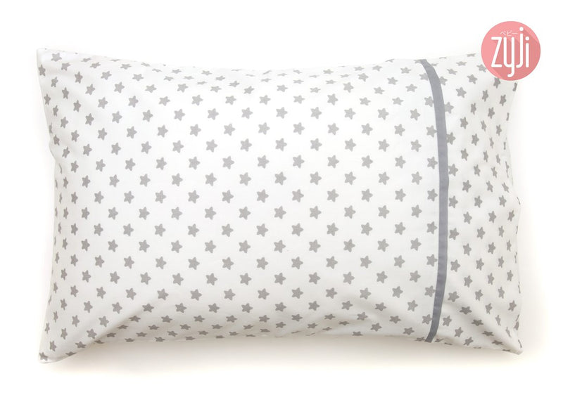 Zyji Toddler Pillowcase Cutie Stars Gray