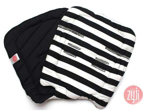 Zyji Universal Stroller Pad Set Stripes Black