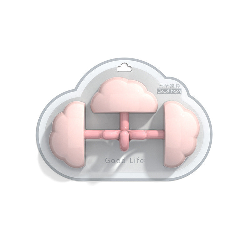 Cute Cloud Hook with self Adhesive sticker set of 3