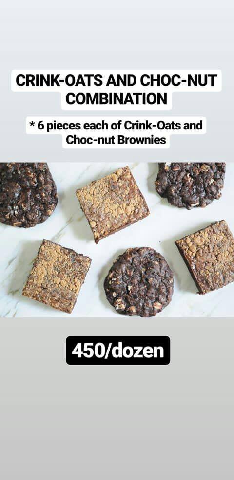 Crink-Oats & Choc-Nut Brownies