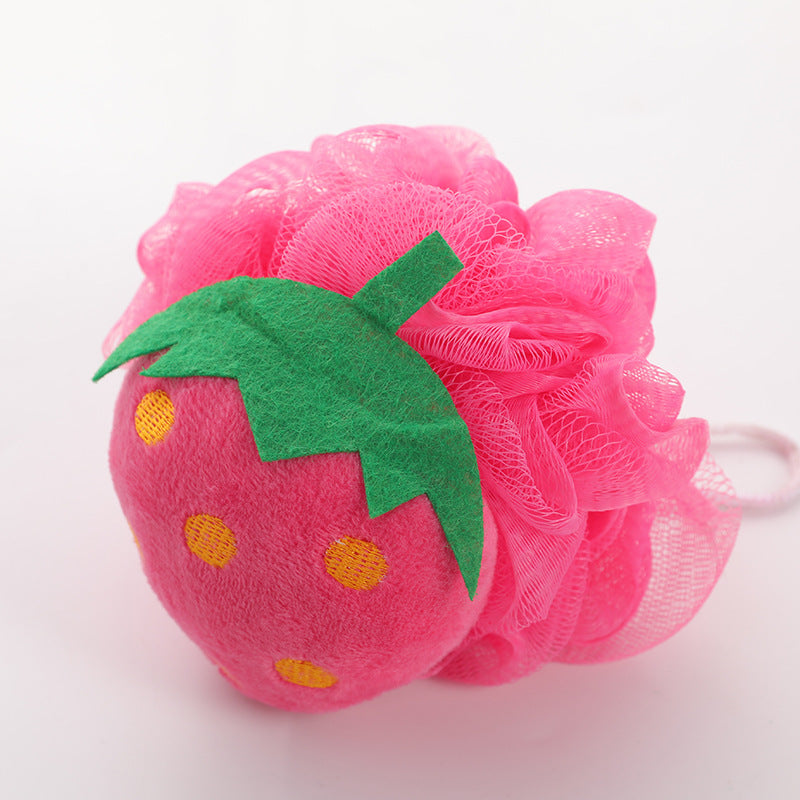 Bath Sponge Mesh Ball Exfoliator Fruit design