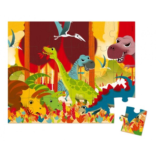 Hat Boxed 24 PCS Puzzle Dinosaurs