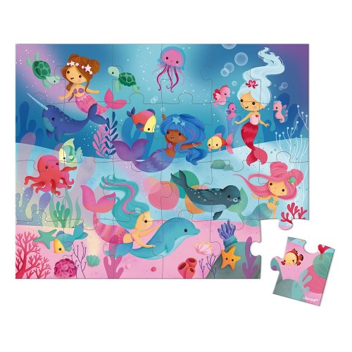 Hat Boxed 24 PCS Puzzle Mermaids