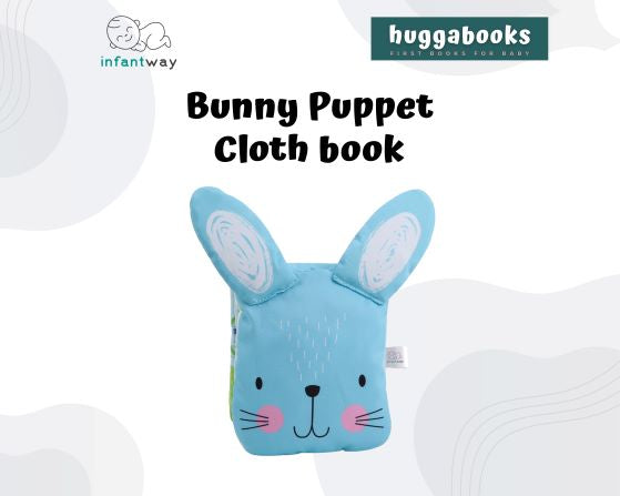 Infantway Huggabooks bunny puppet cloth book
