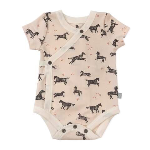 Finn + Emma Wild Horses Collection Short Sleeved Bodysuit