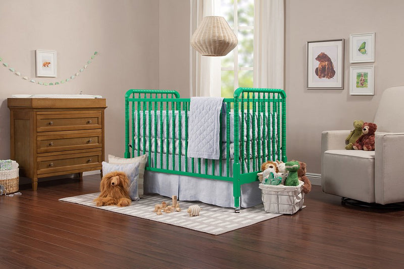 DaVinci Jenny Lind 3-in-1 Convertible Crib with Toddler Bed Conversion Kit (Emerald)