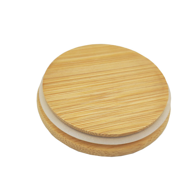 Bamboo Lid for Double Wall Glass