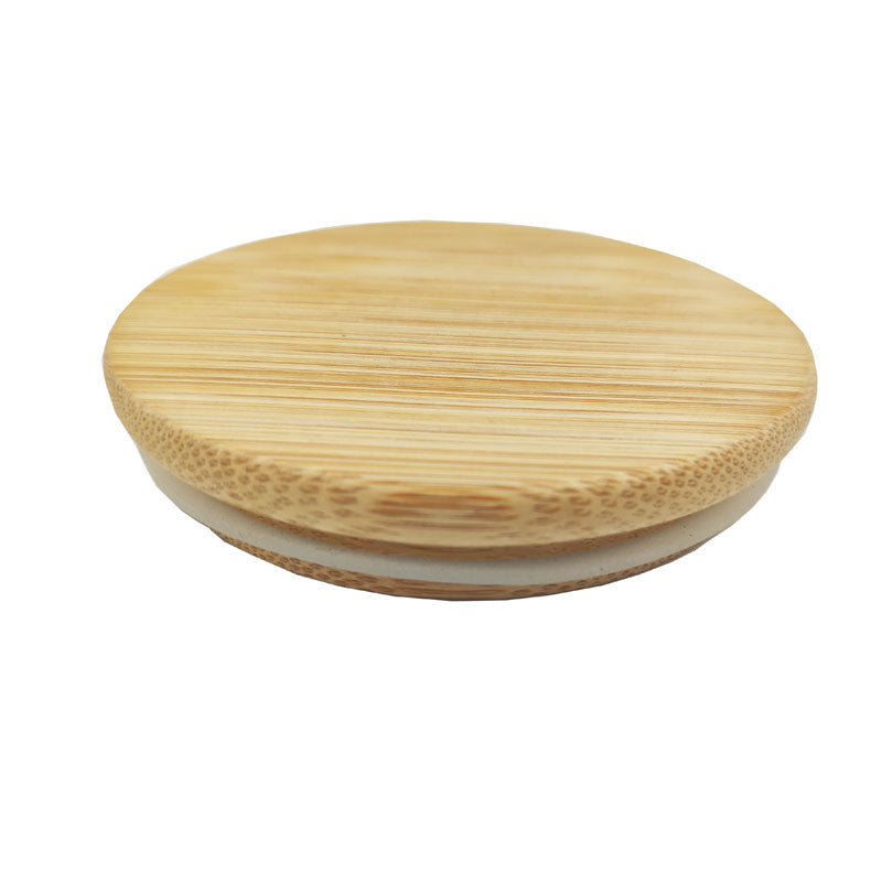 Bamboo Lid for Double Wall Glass