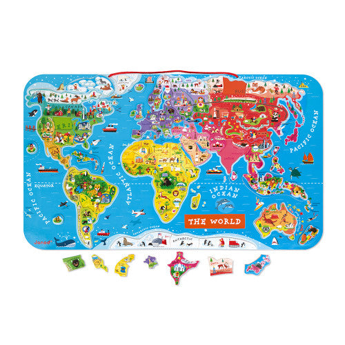 Magnetic World Map Puzzle English Version