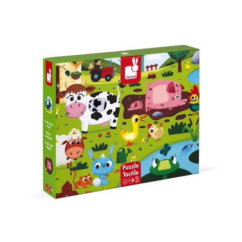 Tactile Puzzle "Farm Animals" - 20 PCS